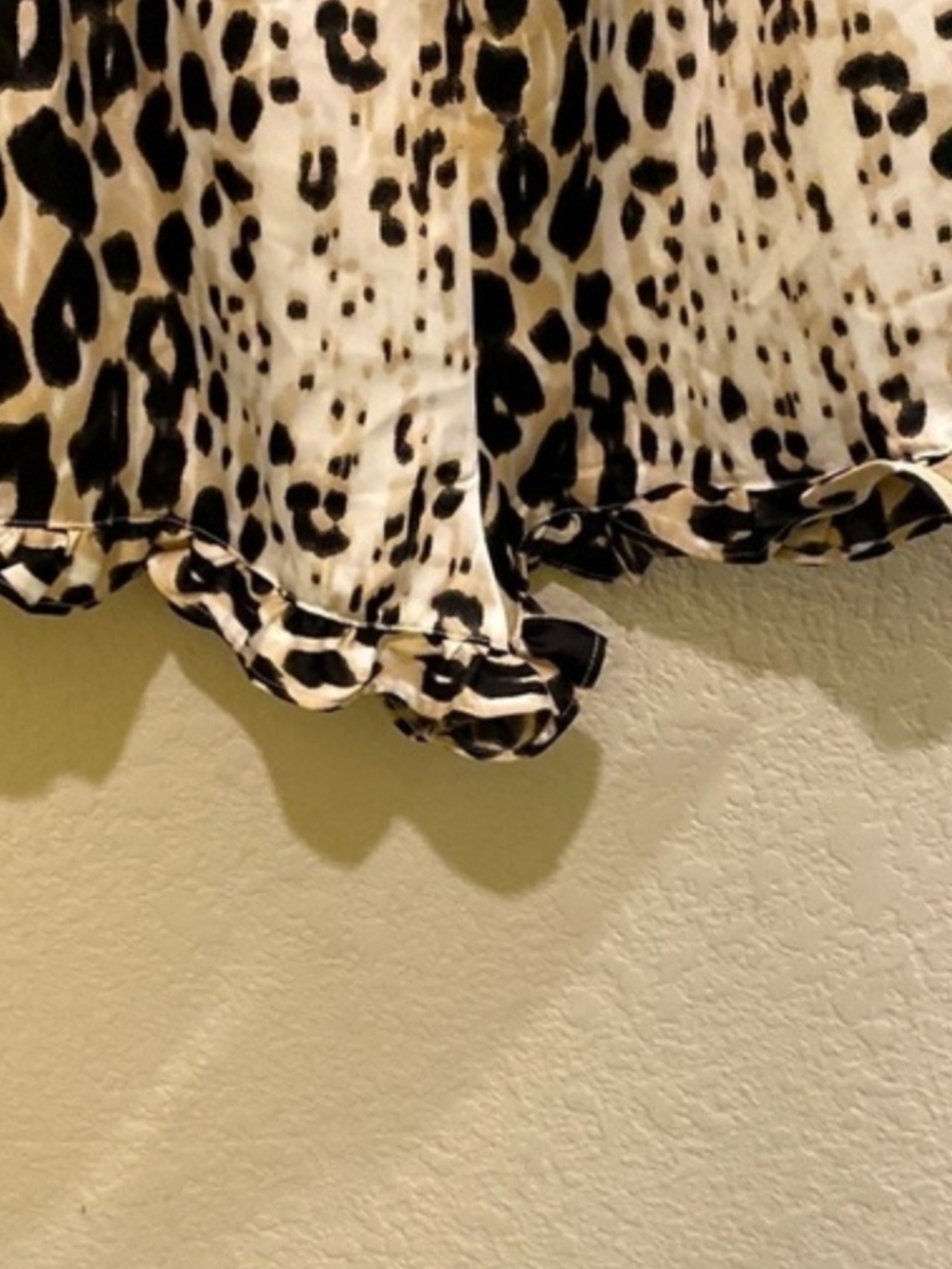 bebe Black and White Leopard Print Romper - Picture 5 of 5